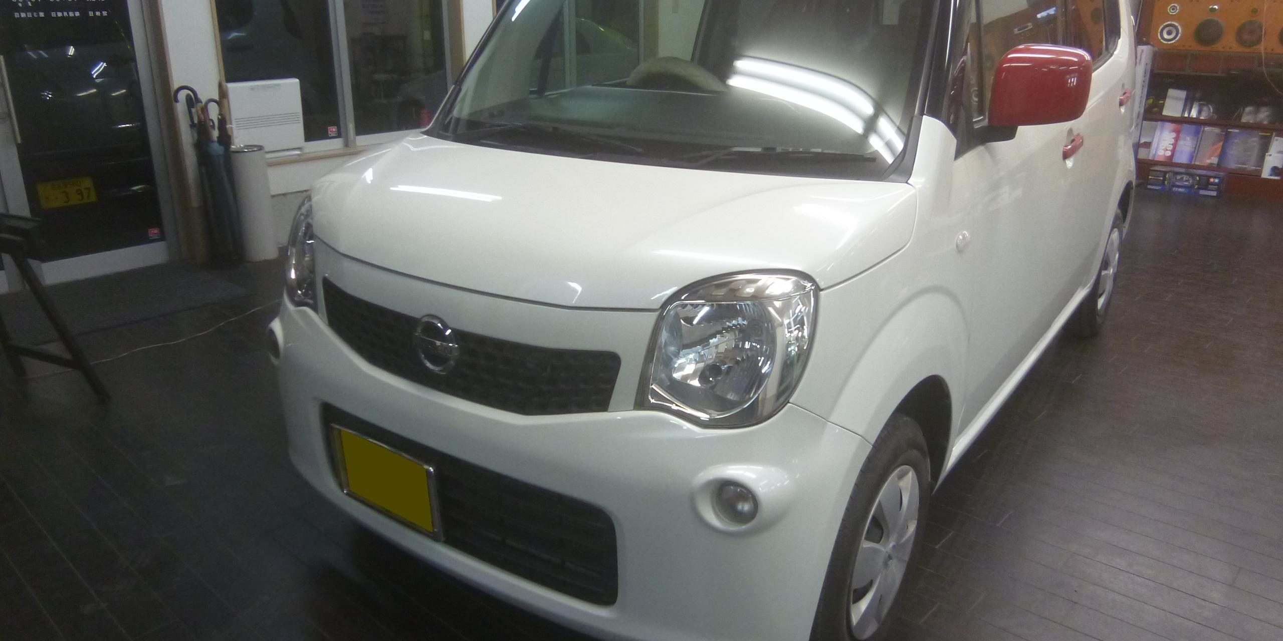 日産 モコ Mg33s Sa2 型 オールペン 全塗装 女子力アップ仕様 完成編 埼玉県川口市の板金塗装 オールペンならワイズオートデザイン