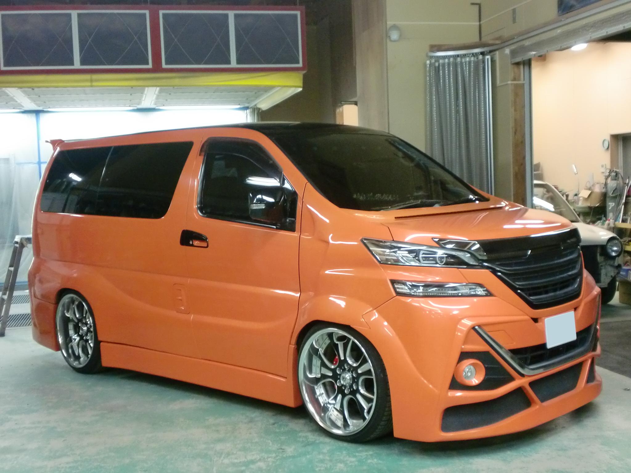 e50エルグランド ヴェルファイア30系モデリスタ フェイスチェンジ車 ルーフブラックペイント 埼玉県川口市の板金塗装 オールペンならワイズオートデザイン e50エルグランド ヴェルファイア30系モデリスタ フェイスチェンジ車 ルーフブラックペイント 埼玉県川口市の板金塗装 オールペンならワイズオートデザイン