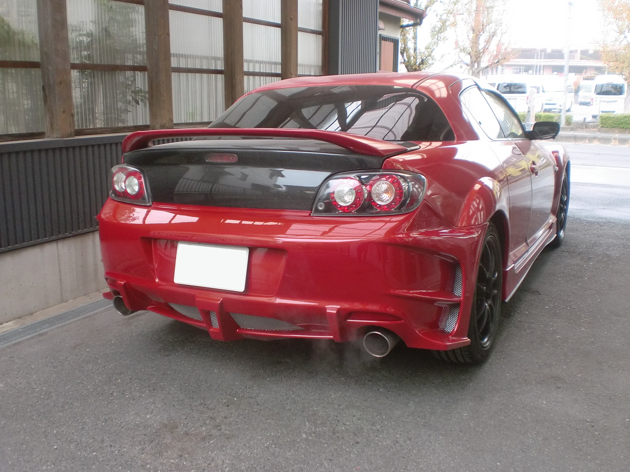 あくんページRX-8リアバンパー マツダ・RX-8 SE3P エアロバンパー RE雨宮 D1リアバンパー 装着 | 埼玉